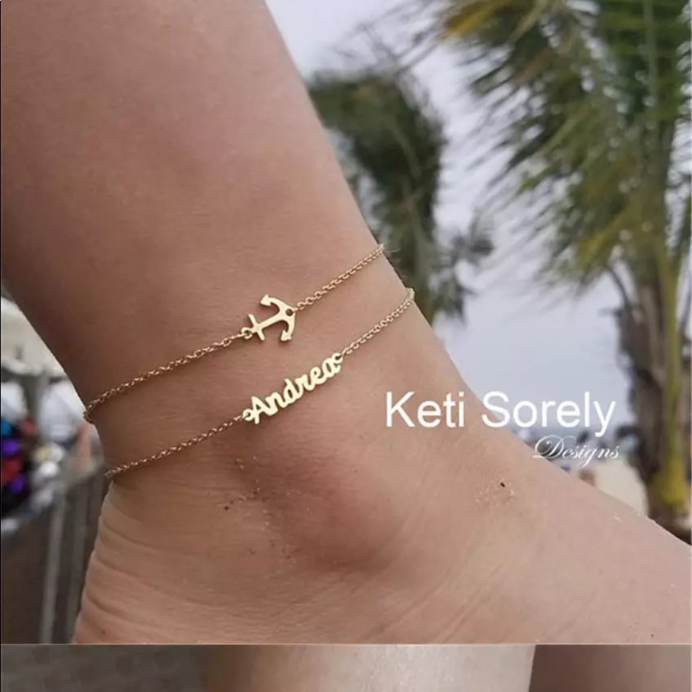 PREORDER! Personalized Ankle Bracelets With Name - Picture 8 of 11